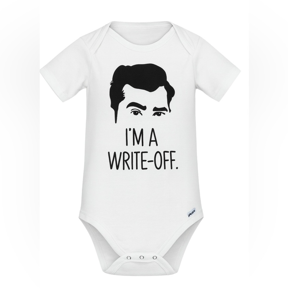 Schitts Creek Gerber Onsie David I'm A Write Off Funny Baby Gift 6-9‎ Month Tax